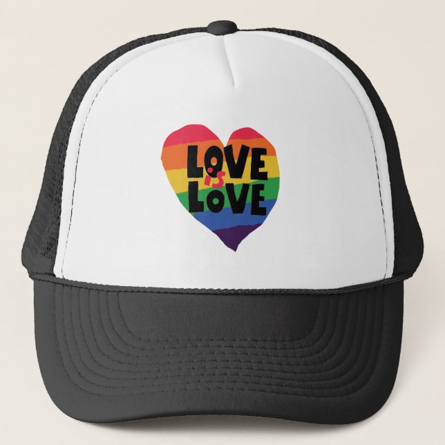 Love is Love Trucker Hat (Front)