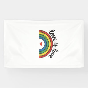 Love Is Love Vintage Rainbow Heart Shirt Design_1 Banner