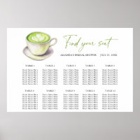 Love is Matcha Wedding seating chart