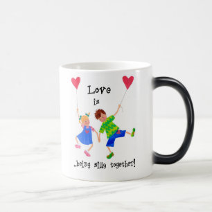 'Love is...' Morphing Mug