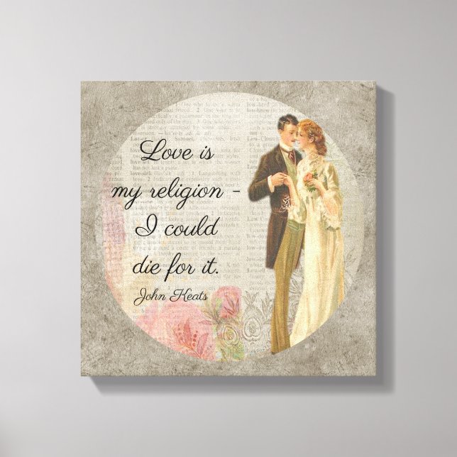 Love is My Religion _Keats - Canvas Art (Front)