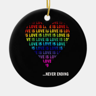 LOVE IS... NEVER ENDING CERAMIC TREE DECORATION