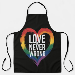 Love is never wrong Pride Month LGBT Apron