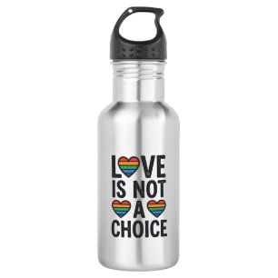 Love Is Not a Choice Rainbow Pride Vintage Shirt D 532 Ml Water Bottle