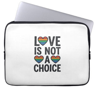 Love Is Not a Choice Rainbow Pride Vintage Shirt D Laptop Sleeve