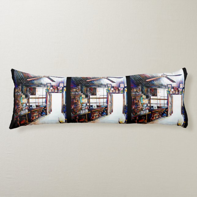 Love is Not a Wall, It's a Bridge Body Cushion (Front)