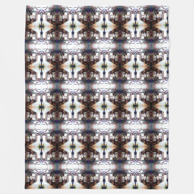 Love is Not a Wall, It's a Bridge Fleece Blanket (Front)