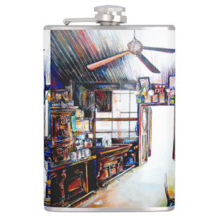 Love is Not a Wall, It's a Bridge Hip Flask