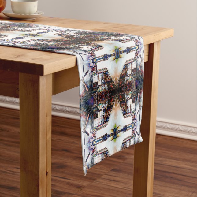 Love is Not a Wall, It's a Bridge Long Table Runner (In Situ)