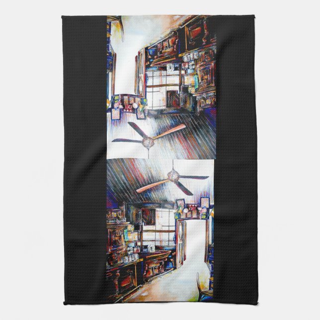 Love is Not a Wall, It's a Bridge Tea Towel (Vertical)