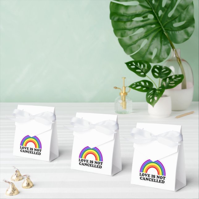 Love Is Not Cancelled Rainbow LGBT Pride Month  Favour Box (Multiple)