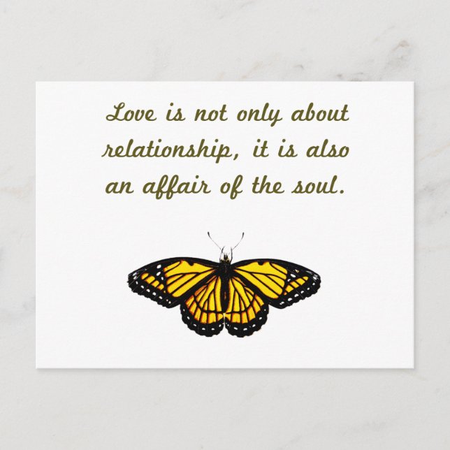 Love Is Not Only About Relationship Postcard (Front)