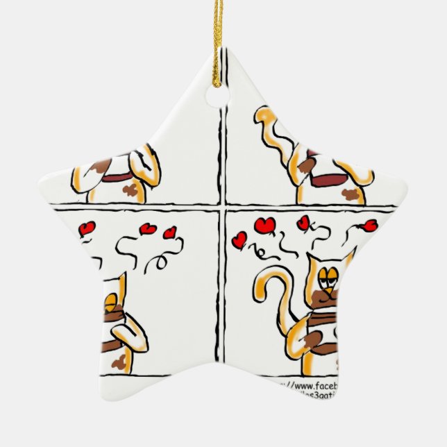 Love is Nutella Ceramic Tree Decoration (Front)
