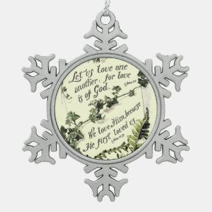 Love Is Of God Ceramic Ball Christmas Ornament