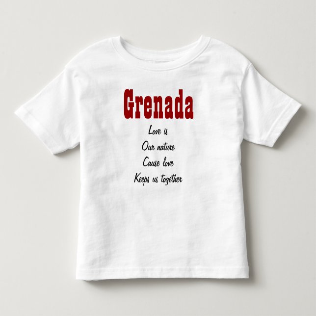 love is our nature Grenada t-shirts (Front)