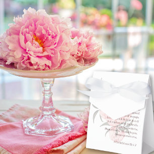 Love Is Patient 1 Corinthians 13:4-7 Peony Favour Bags