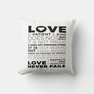 Love Is Patient And Kind Does Not Envy Boast Class Cushion