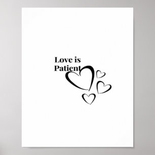 Love Is Patient Calm Aesthetic  Poster