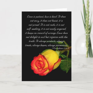 Love is patient... card