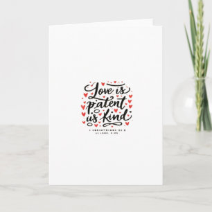Love Is Patient Christian Faith Inspirational Styl Card