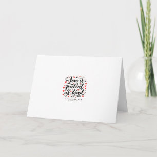 Love Is Patient Christian Faith Inspirational Styl Card