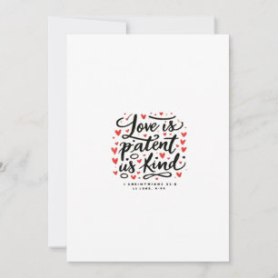 Love Is Patient Christian Faith Inspirational Styl Holiday Card