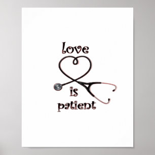 Love Is Patient Clean Layout  Poster