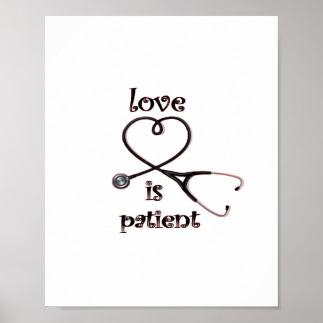 Love Is Patient Clean Layout  Poster (Front)