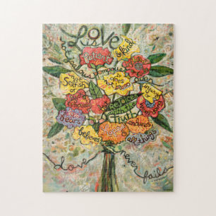 Love is Patient Colorful Jigsaw Puzzle