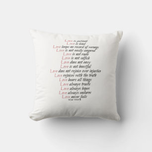 Love Is Patient Elegant Style Cushion