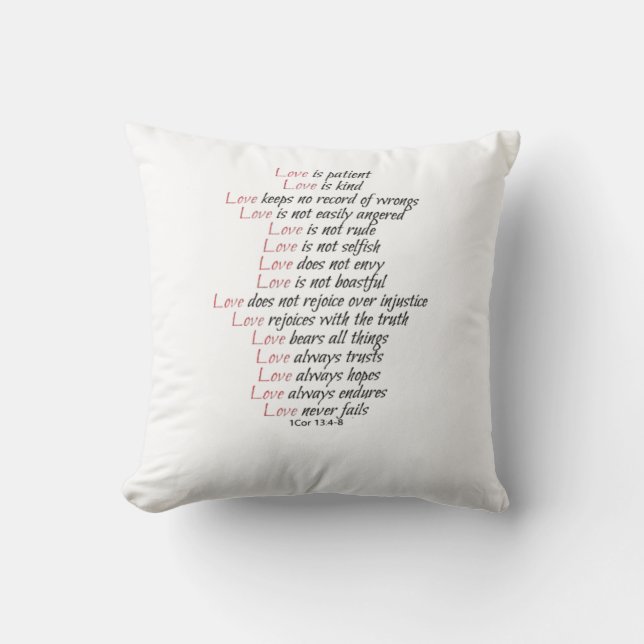 Love Is Patient Elegant Style  Cushion (Front)