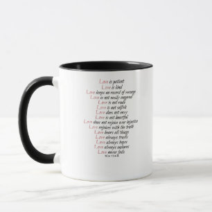 Love Is Patient Elegant Style Mug