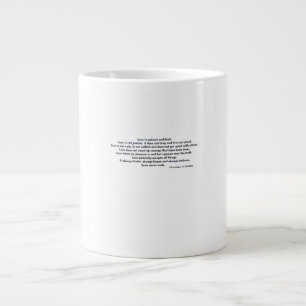 Love Is Patient Hidden Lake Serene Aesthetic  Large Coffee Mug