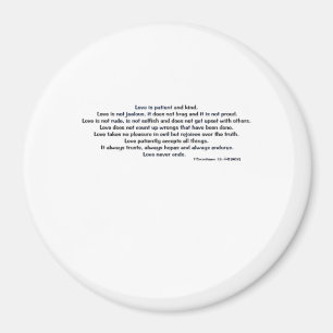 Love Is Patient Hidden Lake Serene Aesthetic Magnet