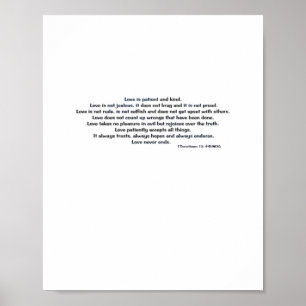 Love Is Patient Hidden Lake Serene Aesthetic  Poster