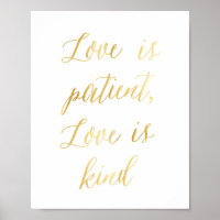 Love is patient, Love is kind Art Print