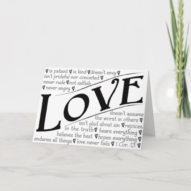 Love is Patient, Love is Kind Card (Front)