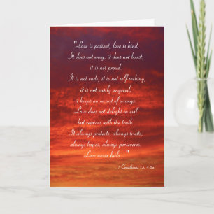 Love is patient, love is kind - Card - Template