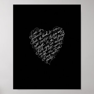 Love Is Patient Love Is Kind Christian Inspiration Poster