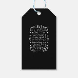 Love Is Patient Love Is Kind Christian Quote Heart Gift Tags
