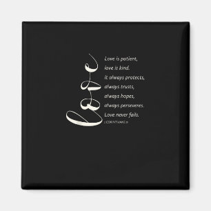 Love Is Patient Love Is Kind Corinthians Bible Ver Magnet