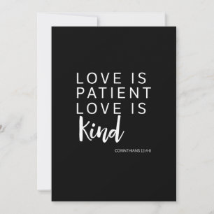 Love Is Patient Love Is Kind Corinthians Faith Gif Holiday Card