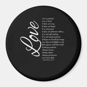 Love Is Patient Love Is Kind Corinthians Timeless Magnet