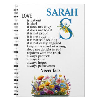 Love is patient, love is kind Personalise this  Notebook