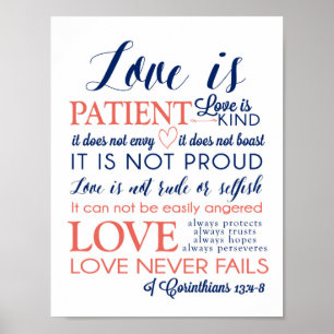 love is patient love is kind Poster