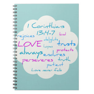 Love is Patient, Love is Kind Spiral Notebook