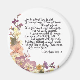 Love is patient magnet