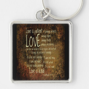 Love Is Patient Mixture Key Ring