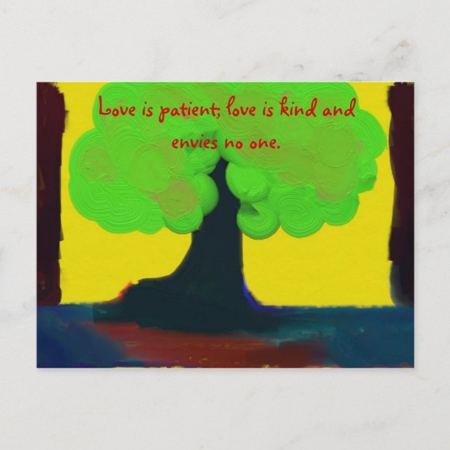 Love Is Patient Postcard (Front)