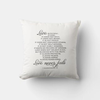 Love Is Patient Proposal Love Never Fails Heartfel Cushion